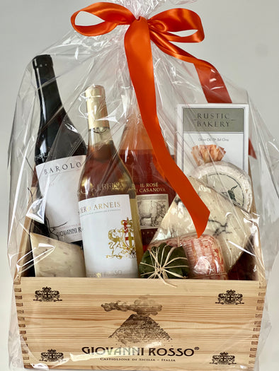 BRIX Italian Wine and Cheese Gift Basket