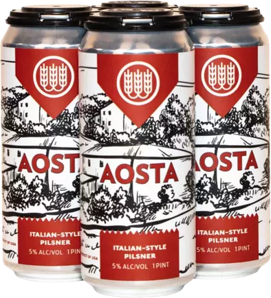 Schilling Beer Co. Aosta Italian-Style Pilsner 16oz 4pk Cans
