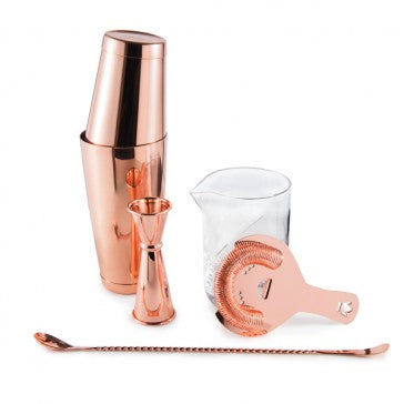 Cocktail Kingdom Essential Cocktail Set Copper Plated