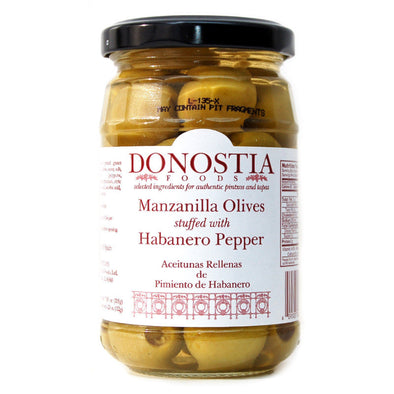 Donostia Manzanilla Olives Stuffed with Habanero